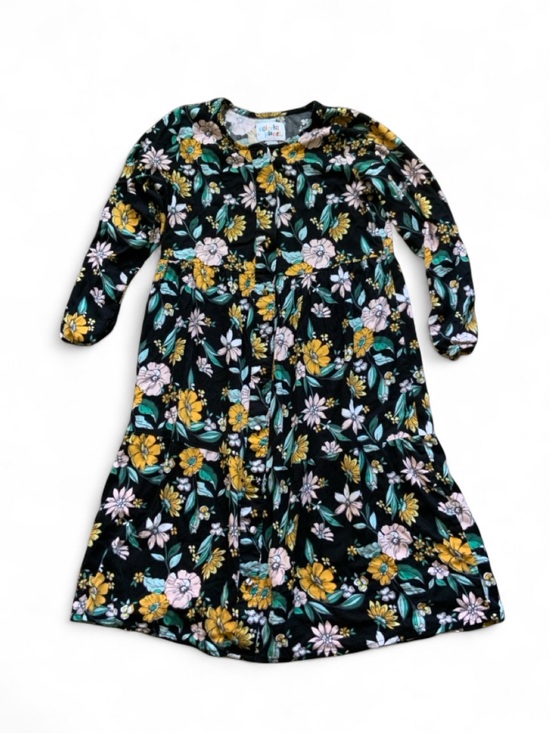 Colorful Planet Other - Colorful Planet Floral LS Button Down Casual Dress Girls Medium 7/8